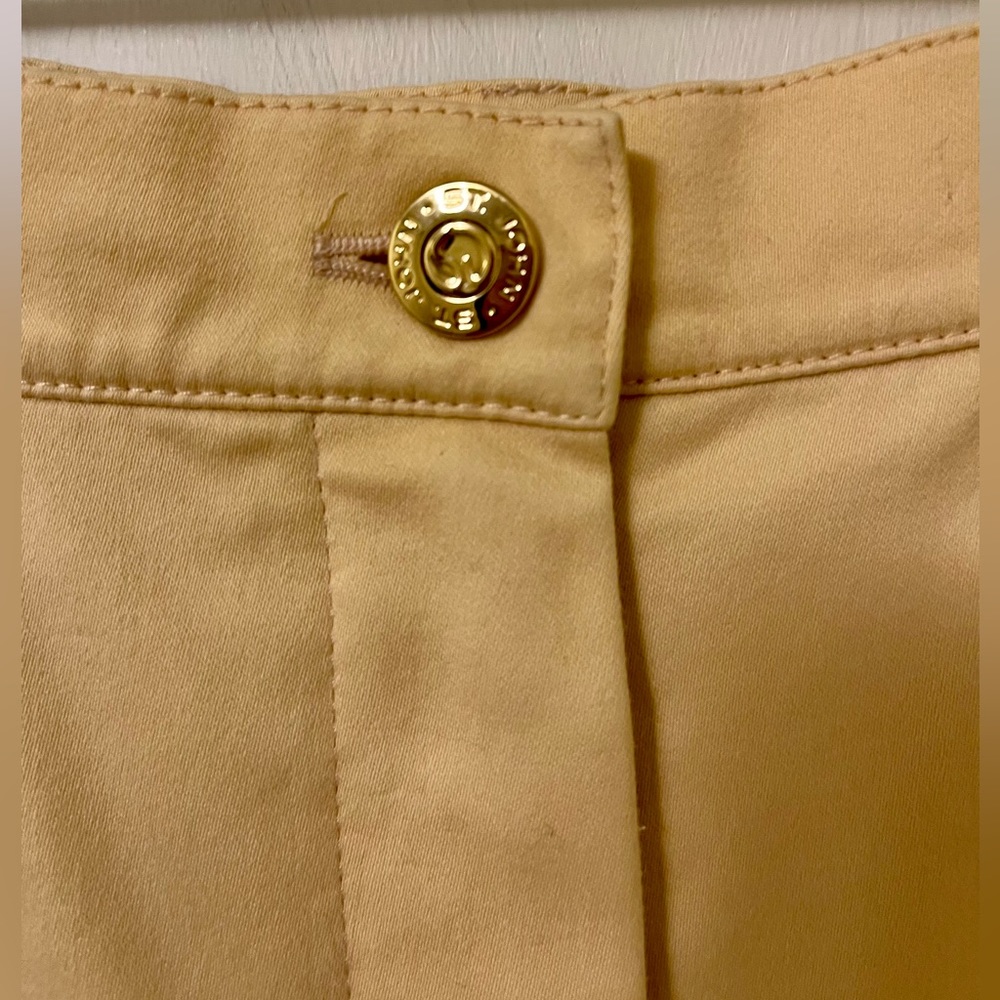 St John Sport by Marie Gray khakis pant trousers size 4 (28” waist) cotton blend - Picture 3 of 6